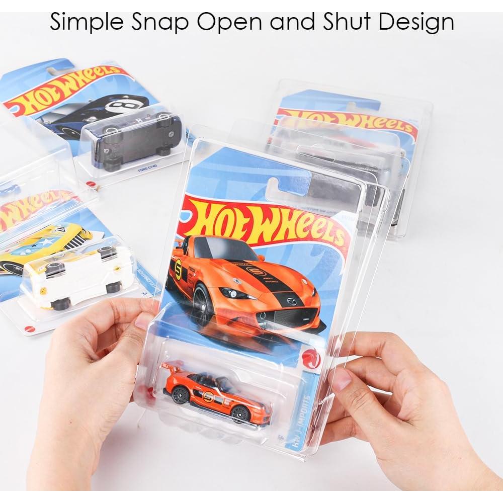 Baskiss 36 Fundas Protectores Transparentes para Coches Coleccionables