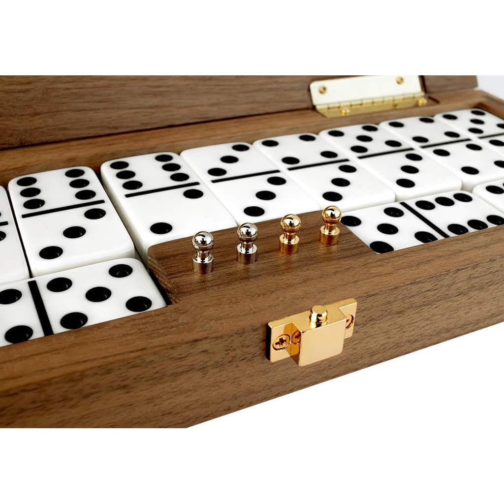 Juego de Dominó Alex Cramer 28 Piezas Estuche Nogal