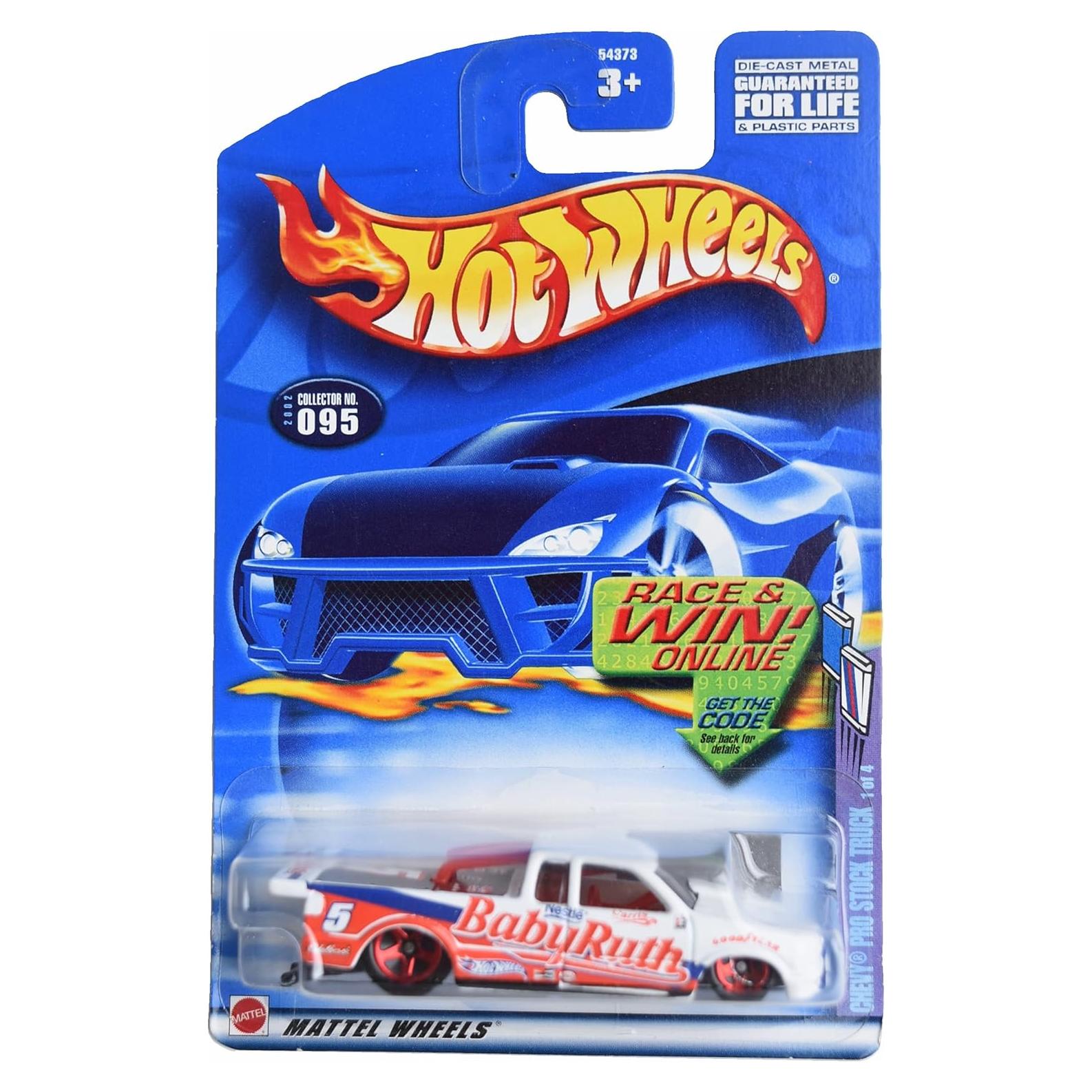 Hot Wheels Chevy Pro Stock Truck 1:64 Mattel Blanco