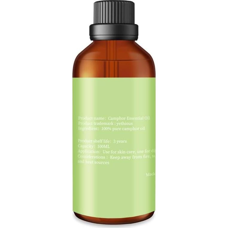Aceite Esencial de Alcanfor Yethious 100ml - Aromaterapia y Masaje