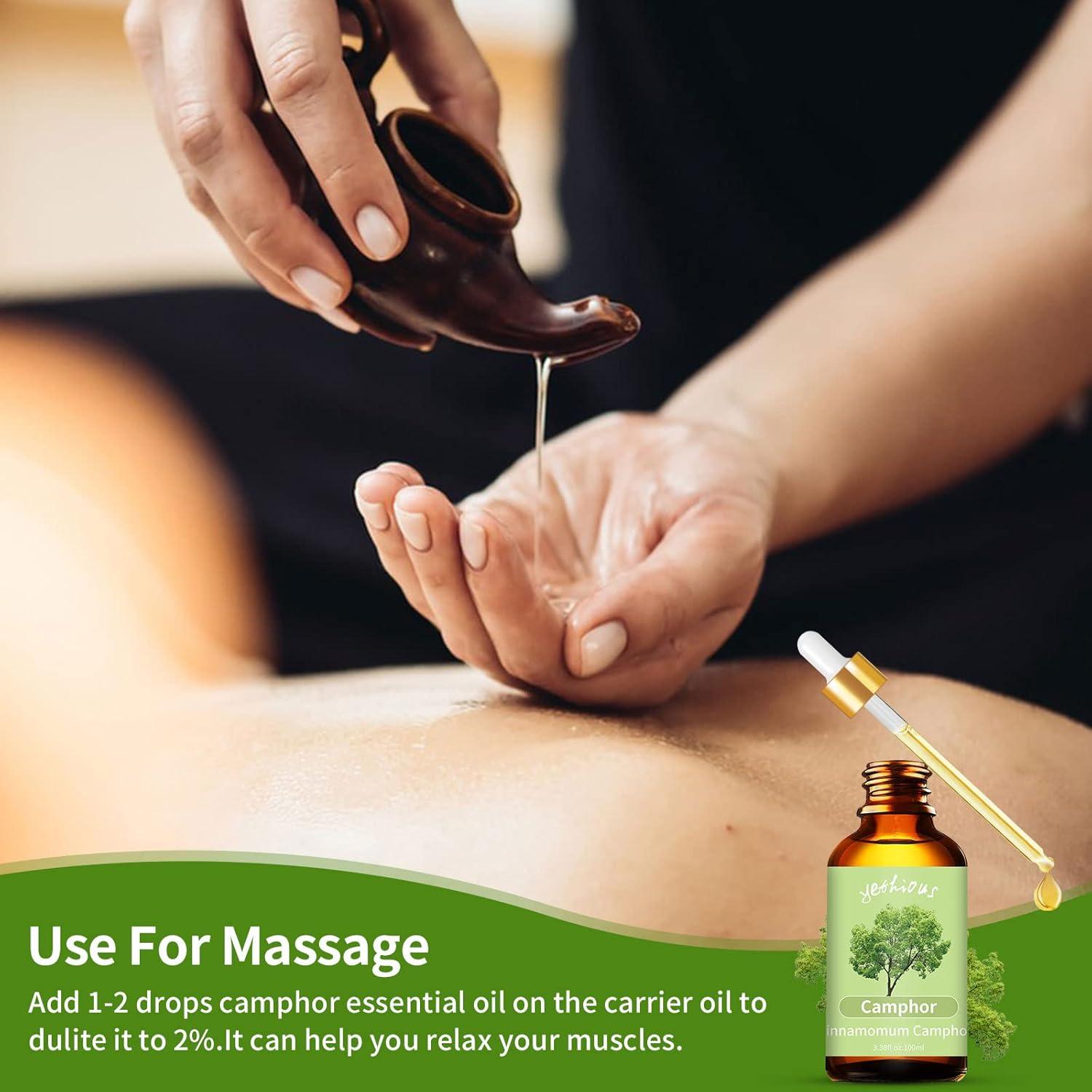 Aceite Esencial de Alcanfor Yethious 100ml - Aromaterapia y Masaje