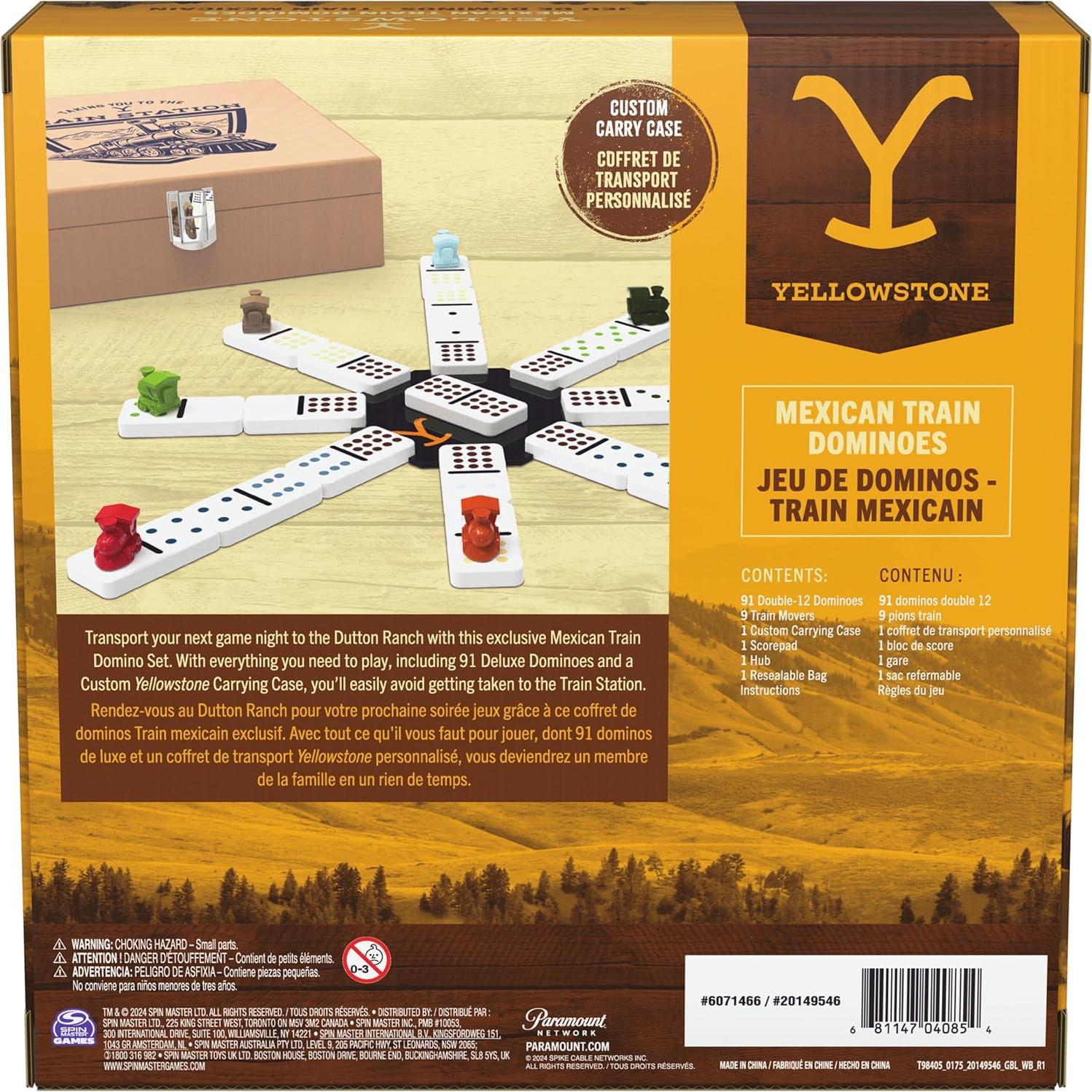 Dominó Mexicano Spin Master Yellowstone en Estuche de Madera