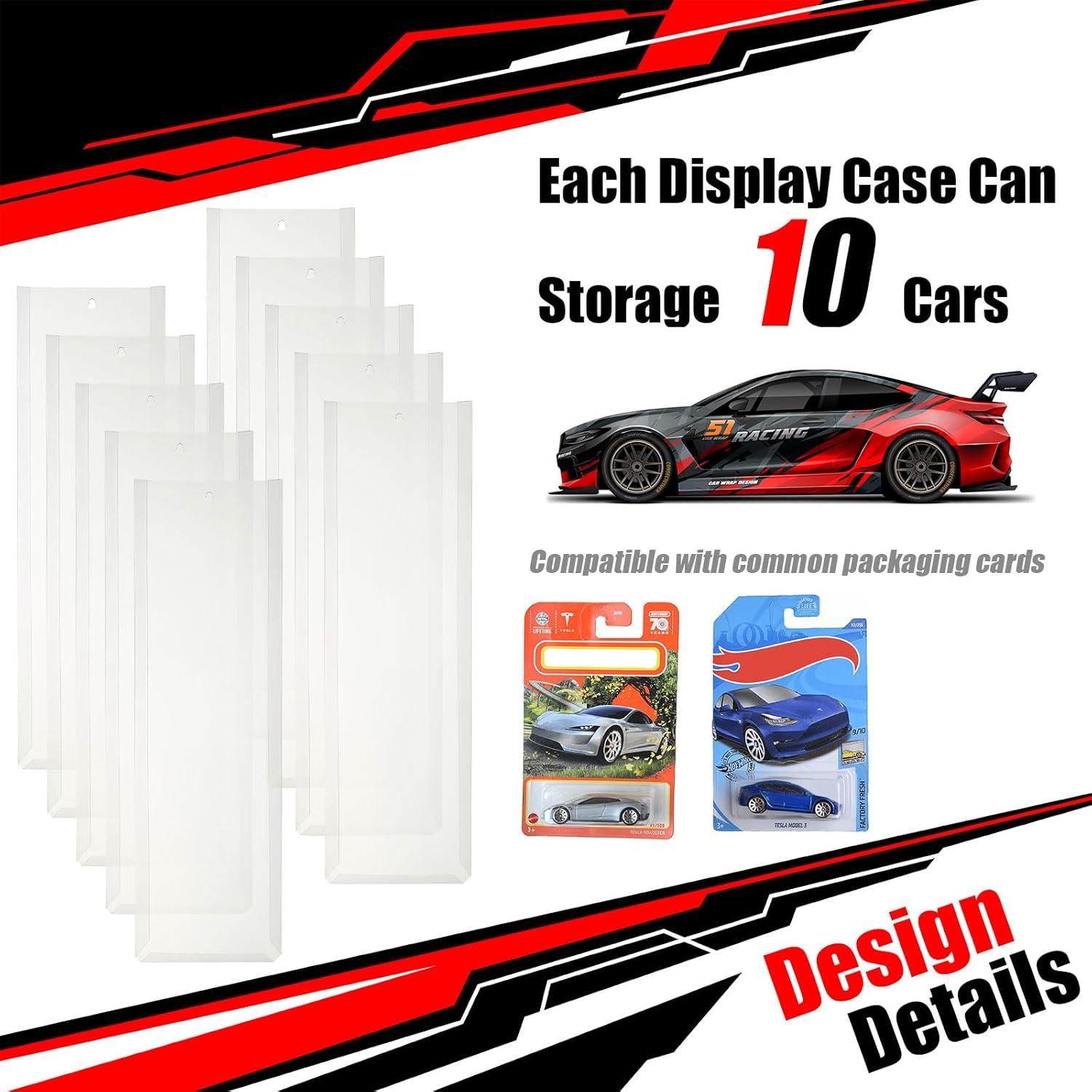 Estuche de Exhibición para 100 Coches AAiphuwew - Plástico Transparente