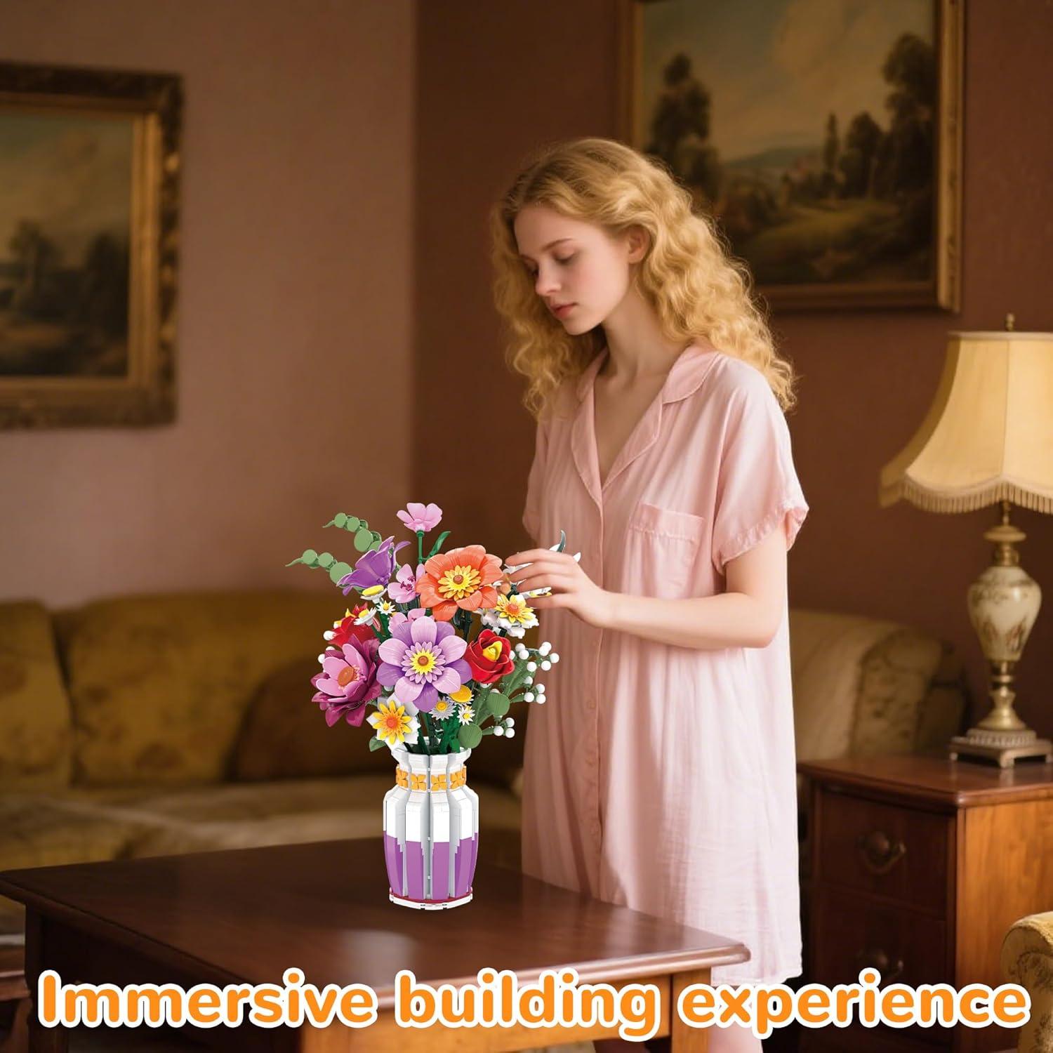 Juego de Construcción de Flores Silvestres ZONECYTD 1278 Piezas