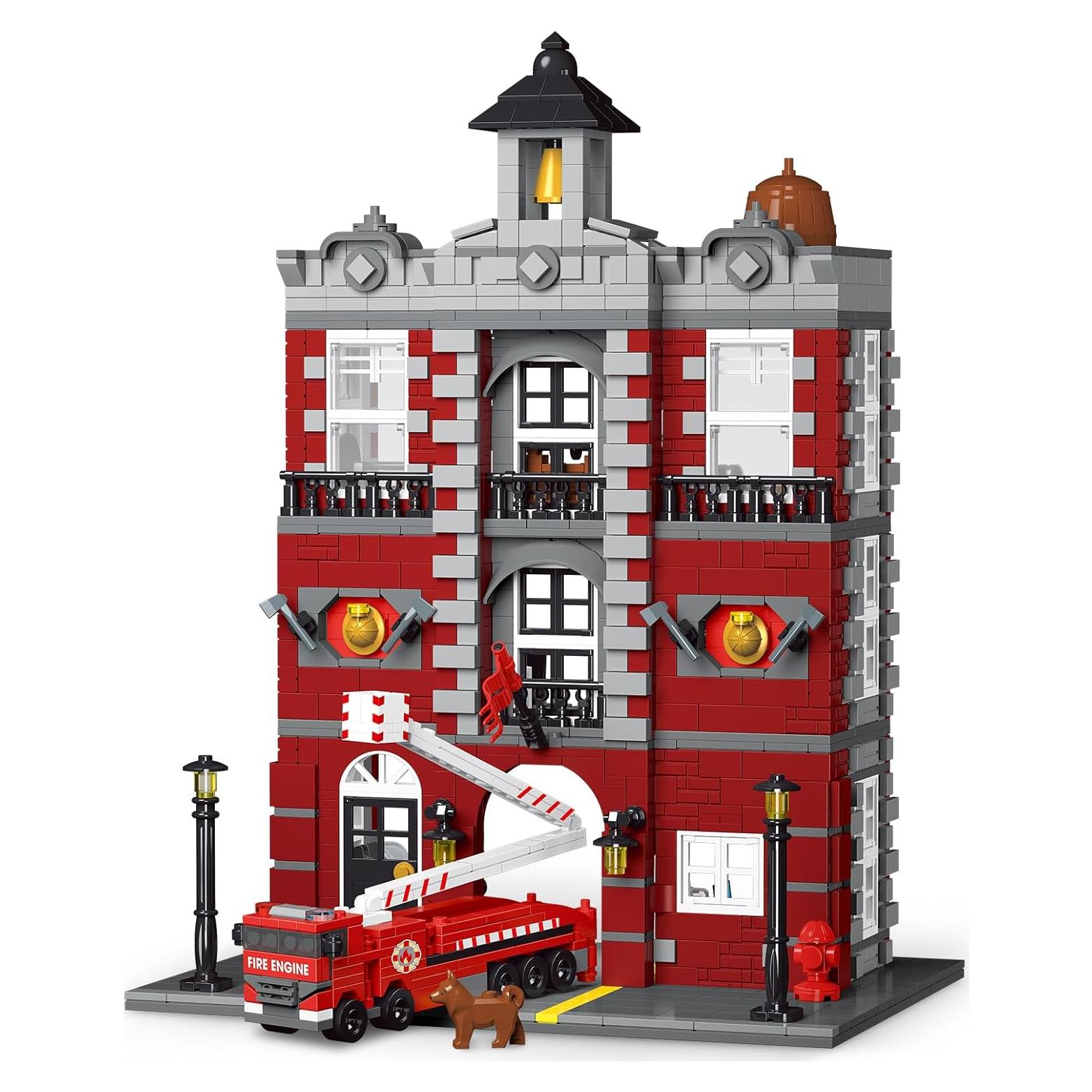 Juego de Construcción de Bomberos HSANHE 1823 Piezas