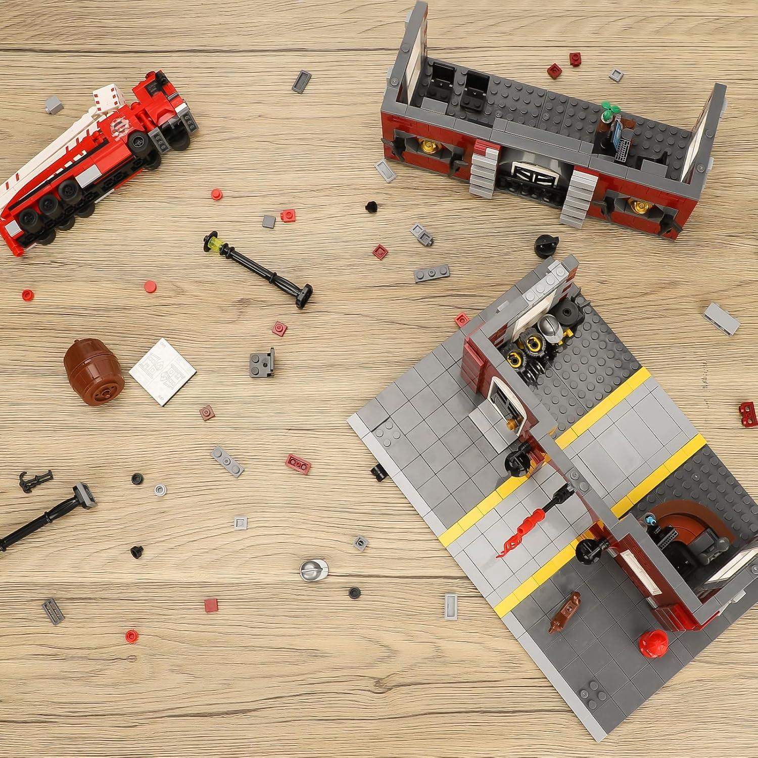 Juego de Construcción de Bomberos HSANHE 1823 Piezas