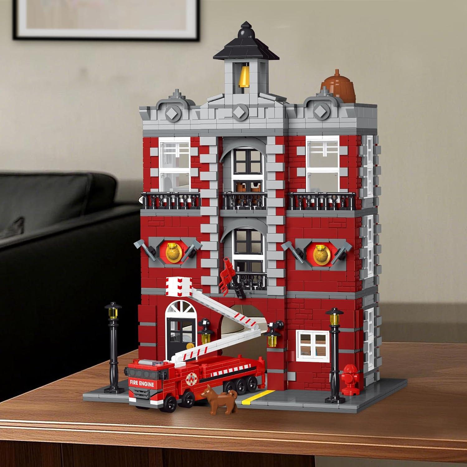 Juego de Construcción de Bomberos HSANHE 1823 Piezas