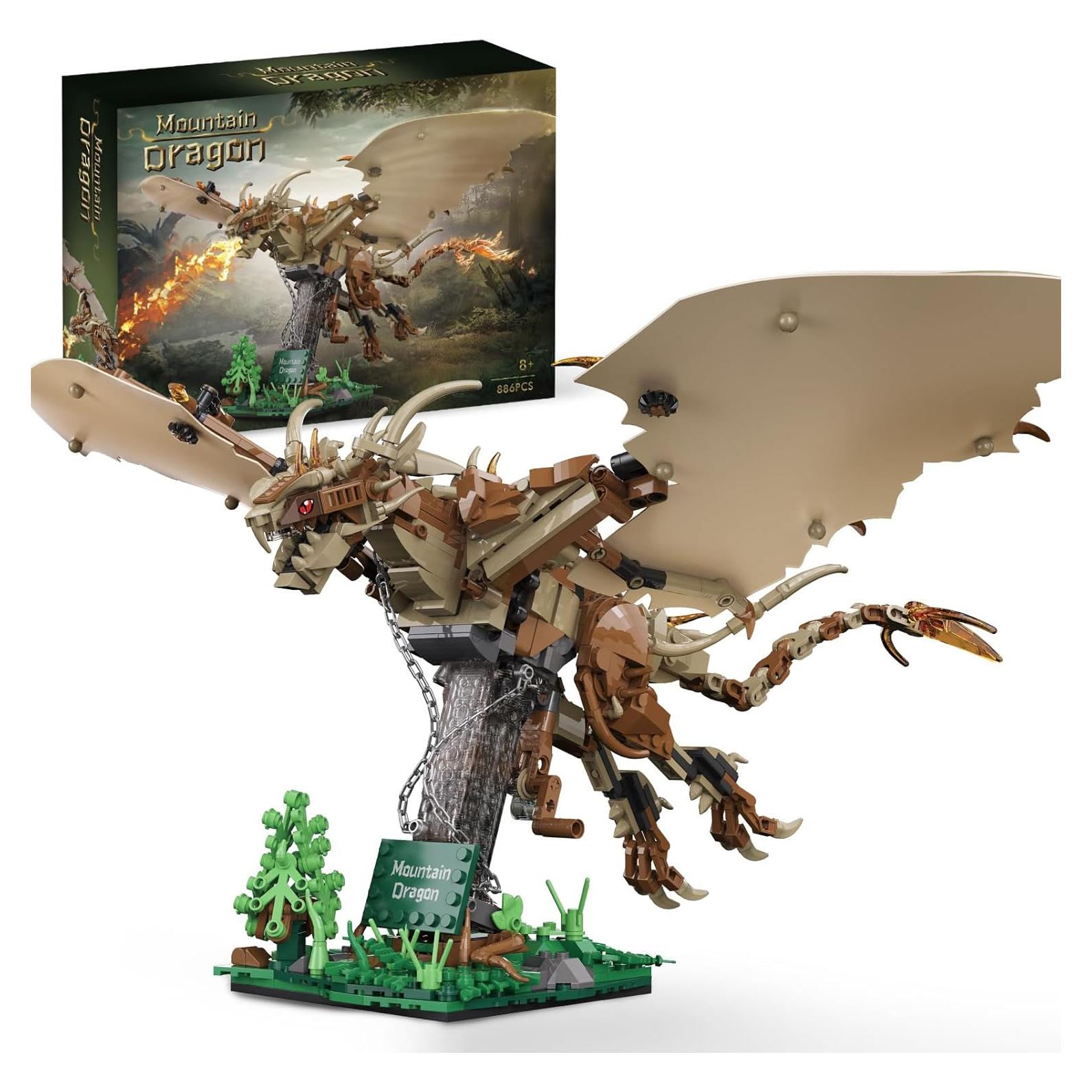 Set de Bloques de Construcción Dragón Tobocoy 886 Piezas