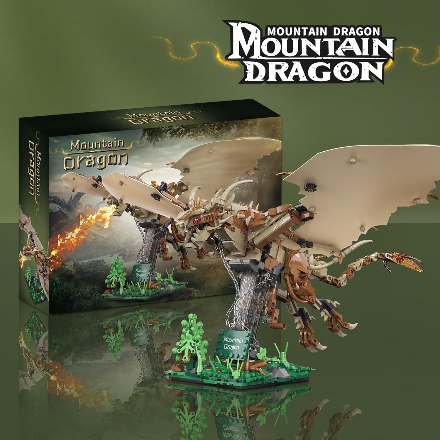 Set de Bloques de Construcción Dragón Tobocoy 886 Piezas