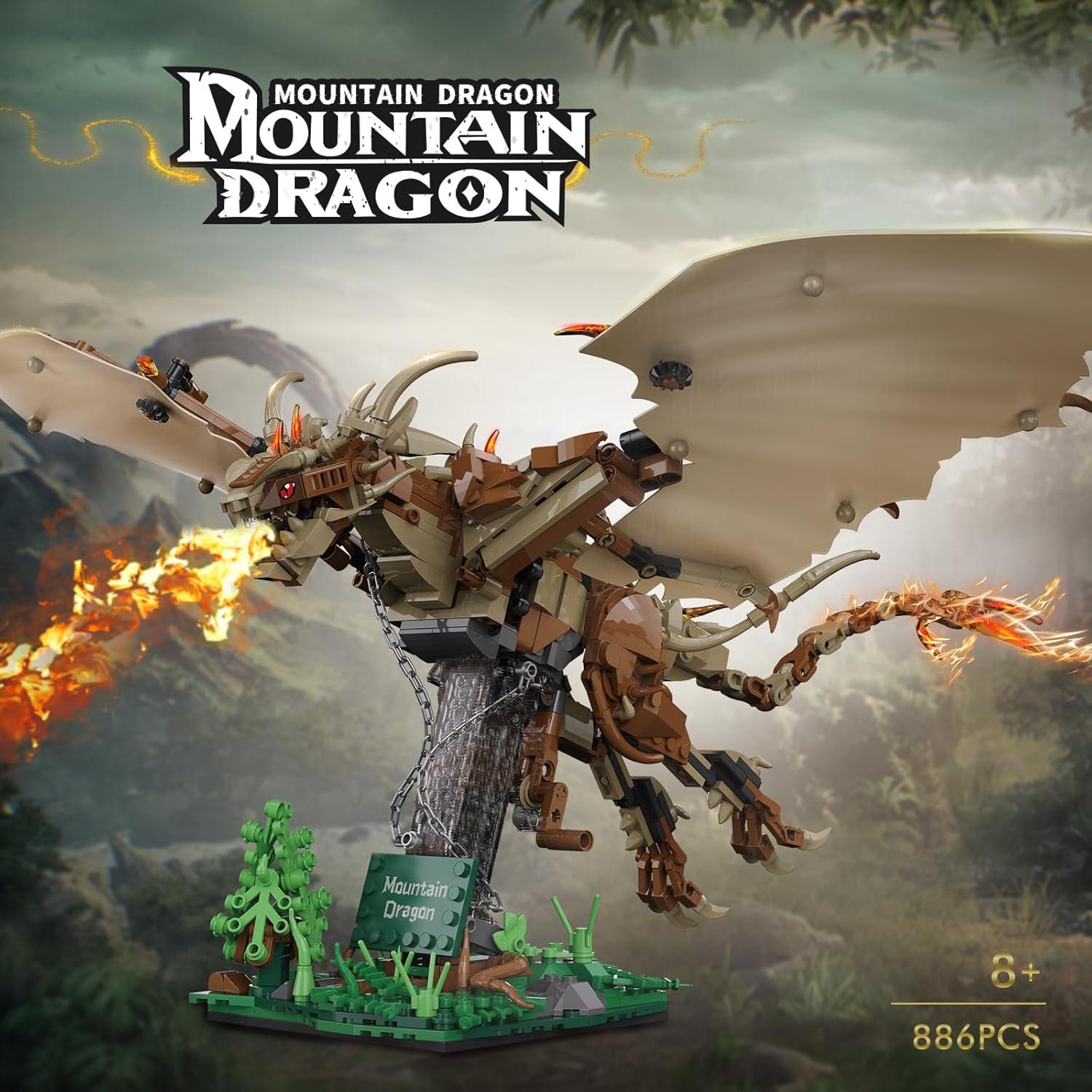 Set de Bloques de Construcción Dragón Tobocoy 886 Piezas