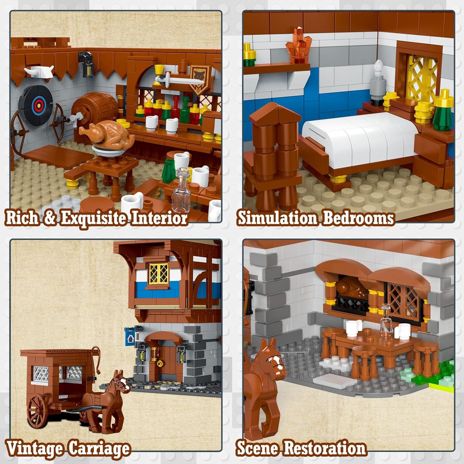 JMBricklayer 30108 Casa Medieval de Construcción 3451 Piezas