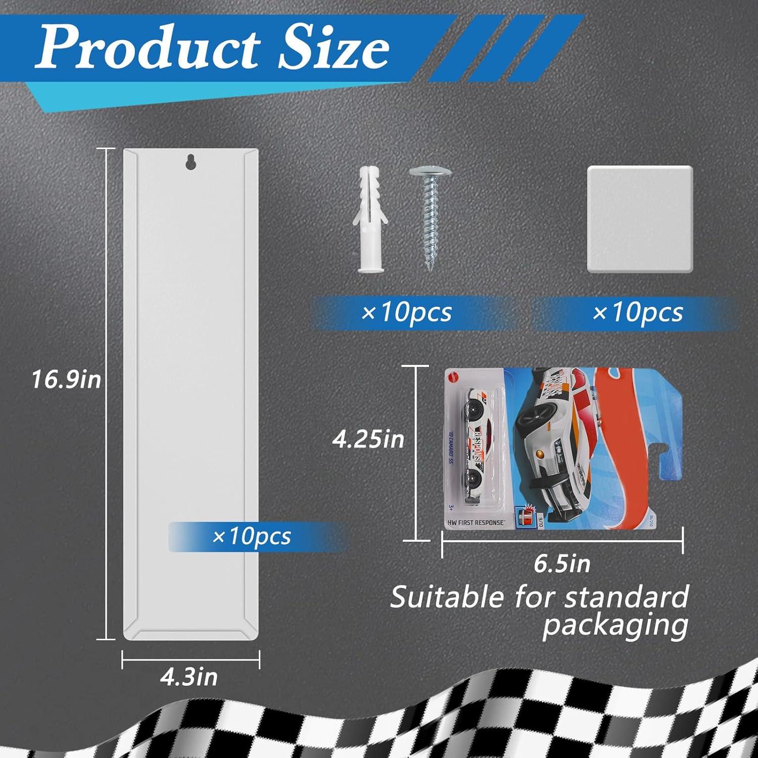 Estuche de Exhibición Montado en Pared Adevar 10 Pcs PVC