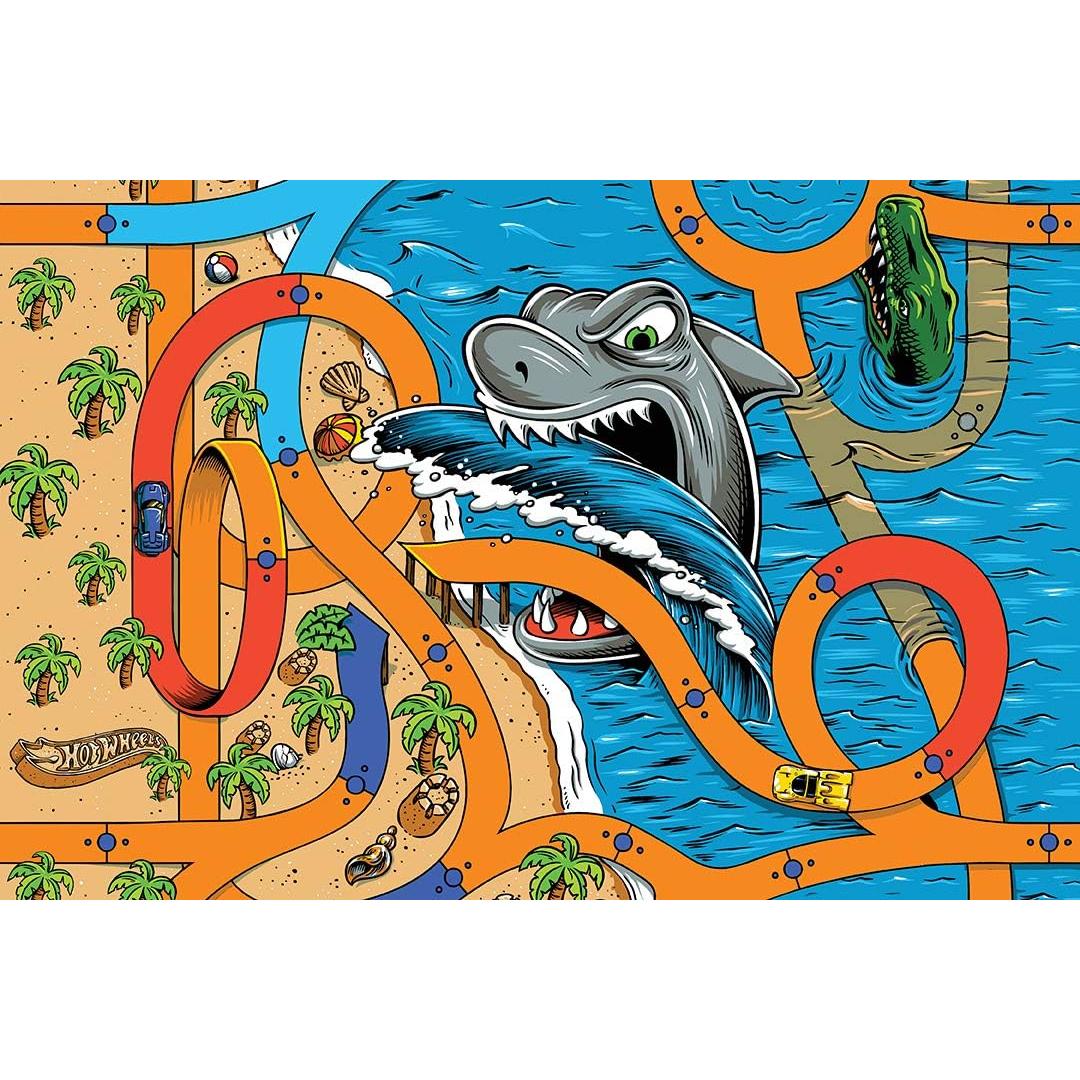 Rompecabezas de Piso Hot Wheels 36 Piezas para Niños