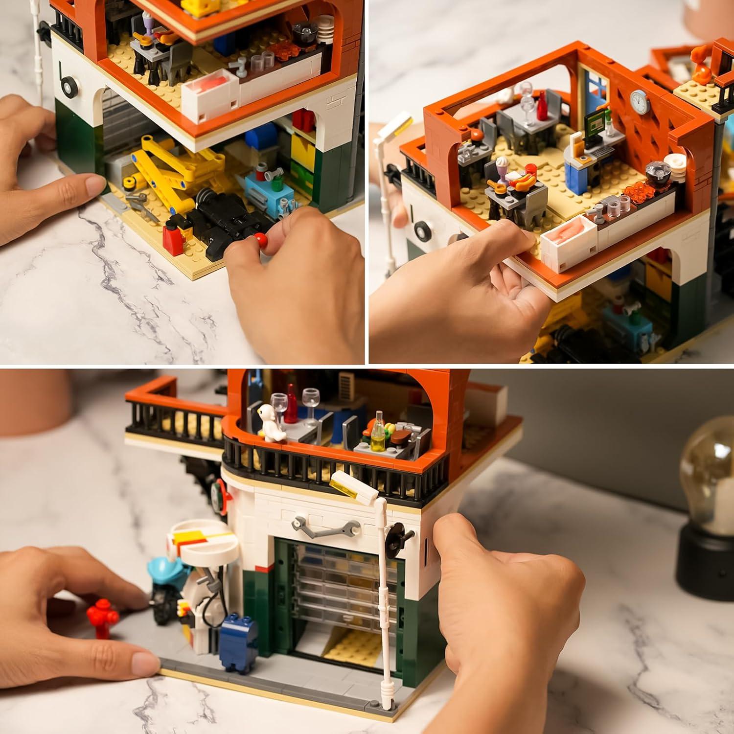 Juego de Construcción Taller de Autos ENJBRICK 1637 Piezas