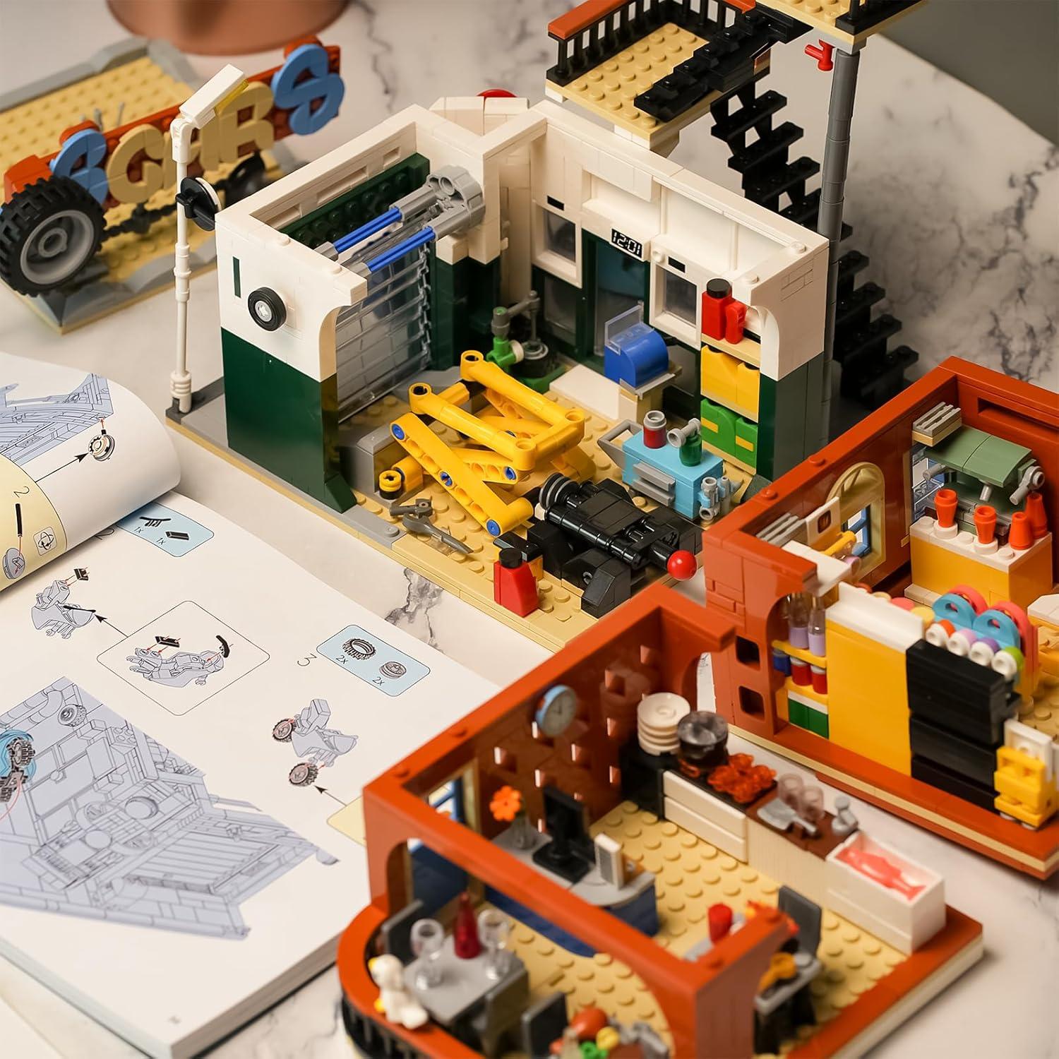 Juego de Construcción Taller de Autos ENJBRICK 1637 Piezas