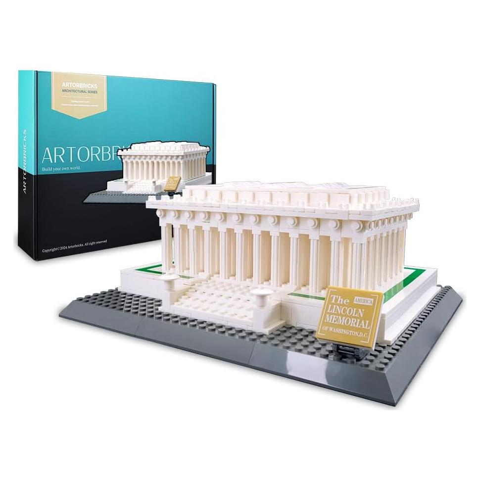 Kit de Modelo Edificio Memorial Lincoln Artorbricks 973 Piezas