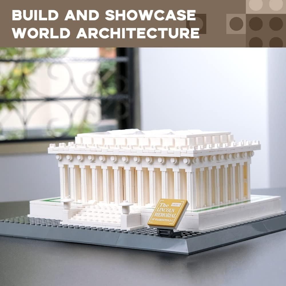Kit de Modelo Edificio Memorial Lincoln Artorbricks 973 Piezas
