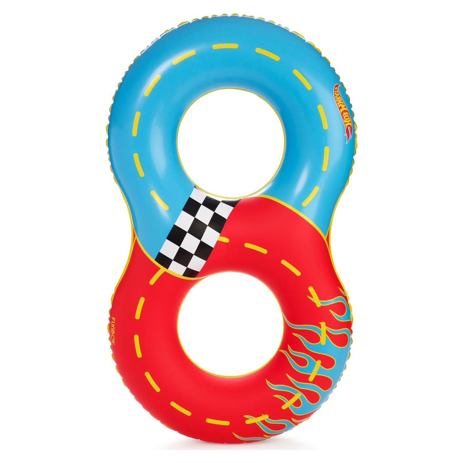 Flotador Doble Racetrack Hot Wheels FUNBOY 152.4 cm Niños