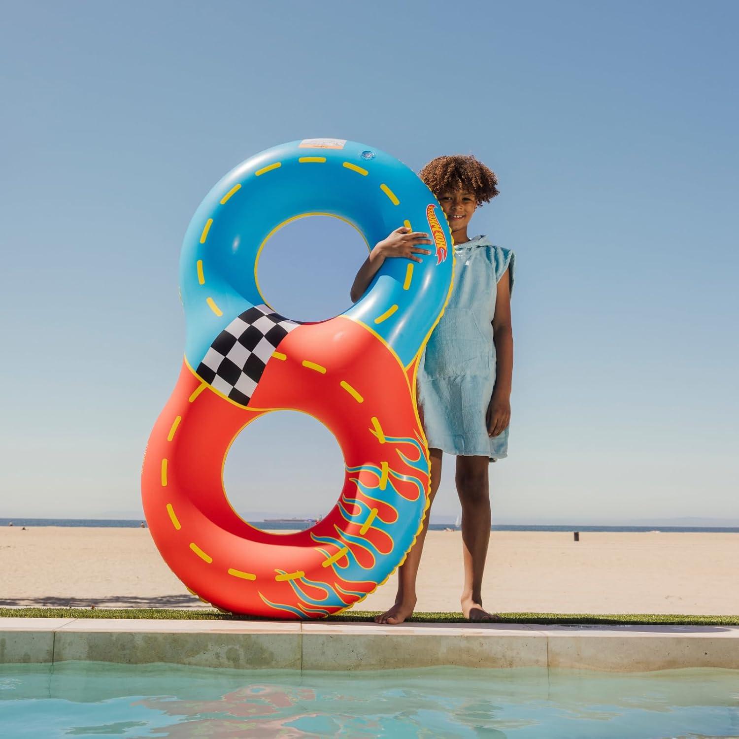 Flotador Doble Racetrack Hot Wheels FUNBOY 152.4 cm Niños