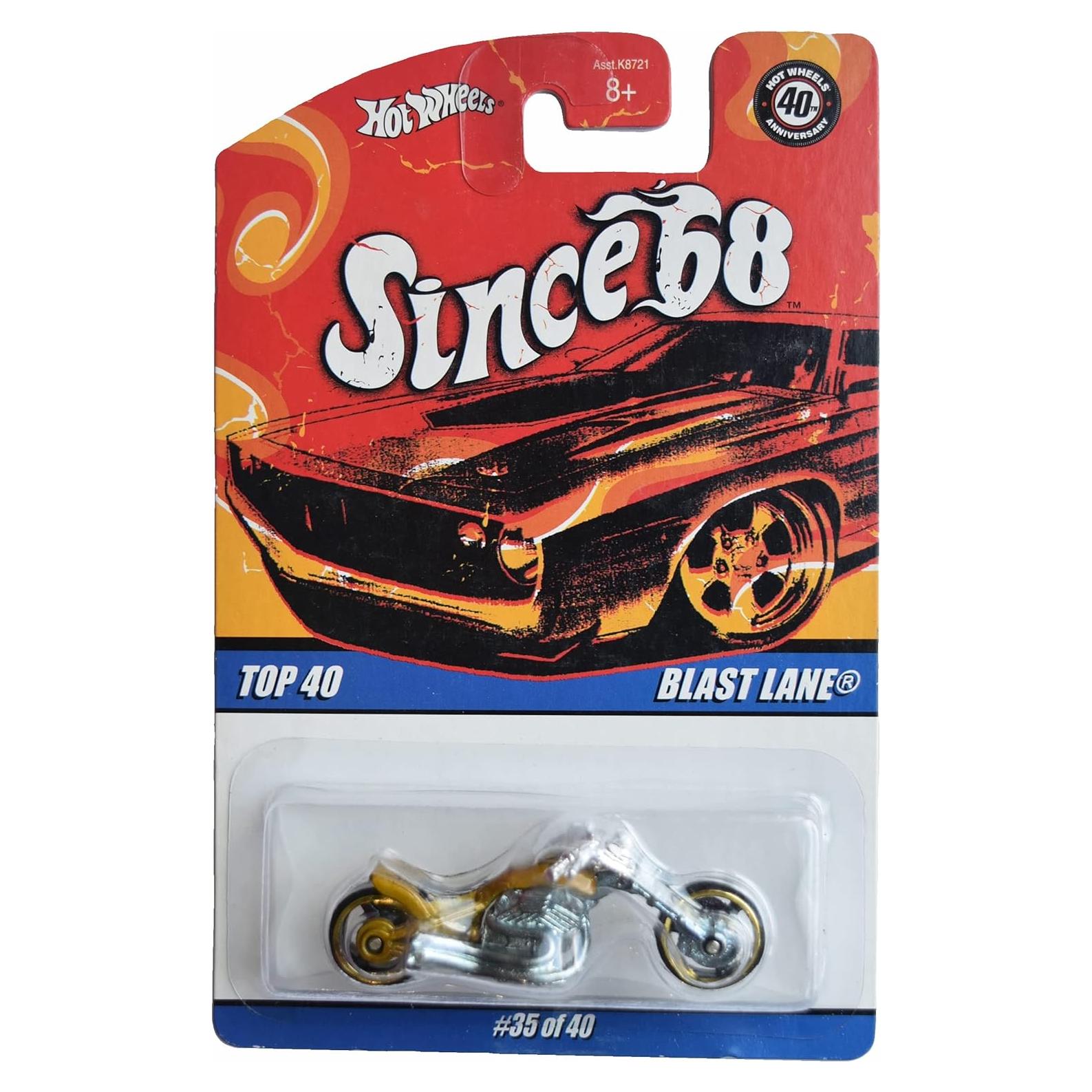 Hot Wheels Blast Lane Oro 1:64 Mattel - Auto de Colección