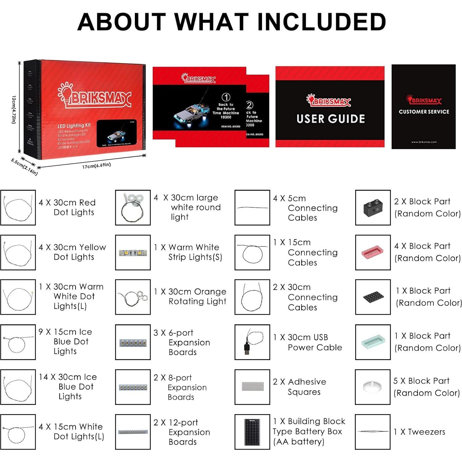 Kit de Iluminación LED BRIKSMAX para LEGO 10300 Máquina del Tiempo