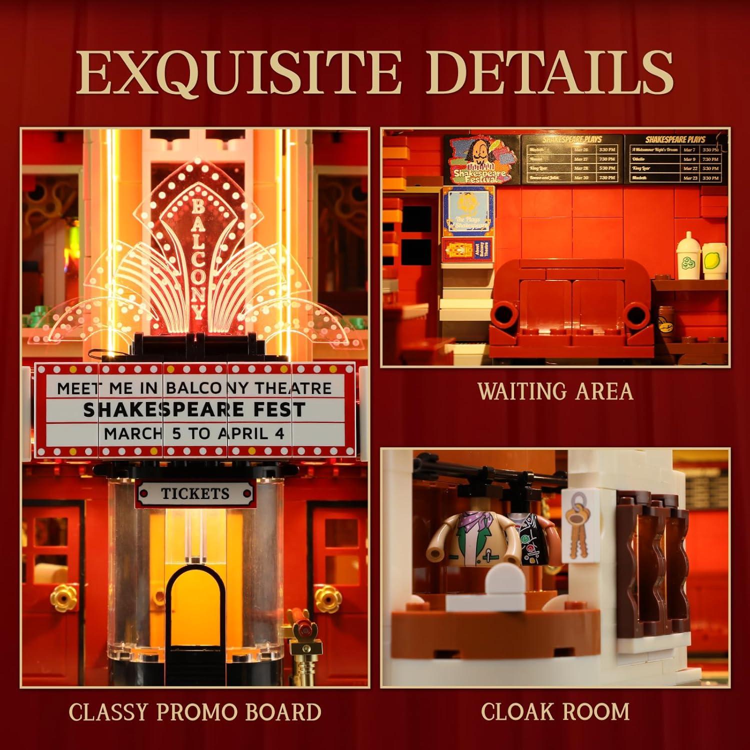 Set de Ladrillos Iluminación Teatro FUNWHOLE 2445 Piezas