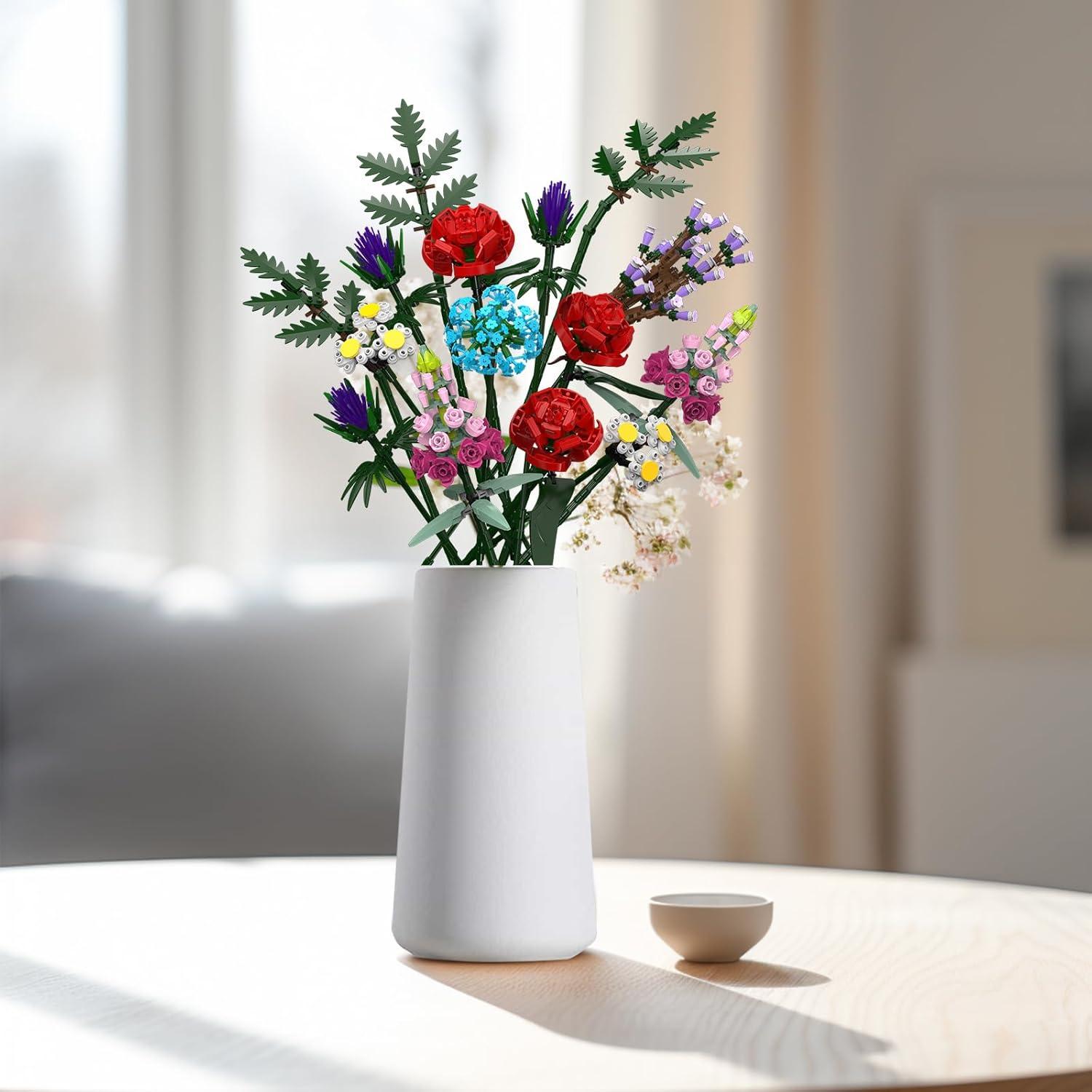 Kit de Construcción de Ramo de Flores Dexblocks 1000 Piezas