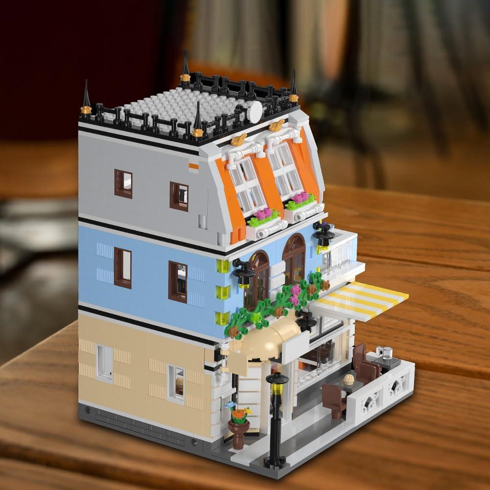 Conjunto de Edificios de Hotel Shan Tou - 1300 Piezas con LED