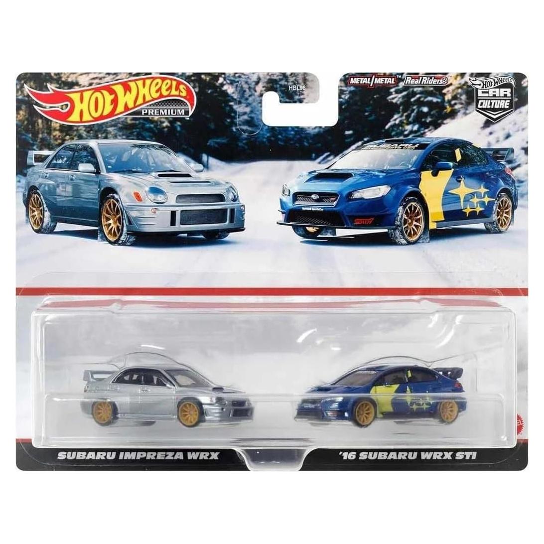 Hot Wheels 2-Pack Subaru Impreza WRX y WRX STI - 3 años+