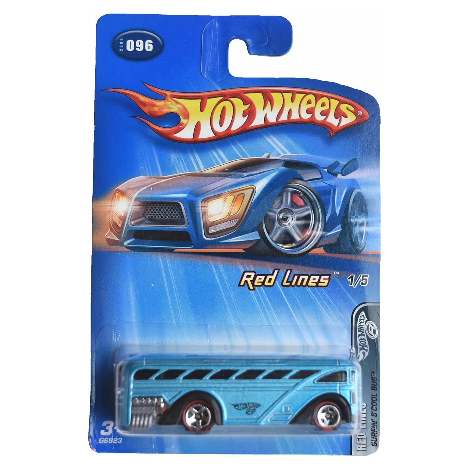 Hot Wheels Surfin S'cool Bus Azul 1:64 Mattel