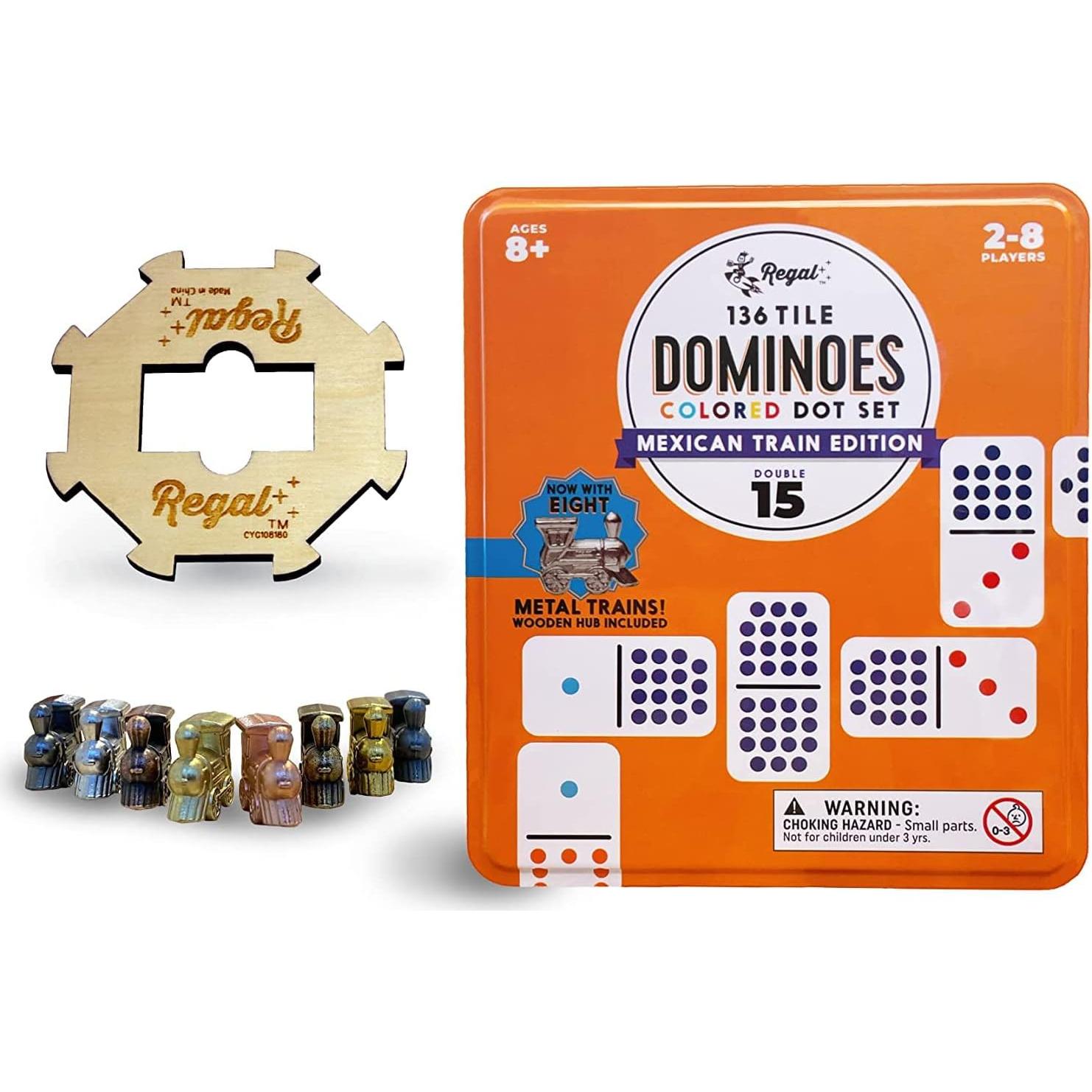 Juego de Dominó Mexicano Regal Games Doble 15 136 Fichas