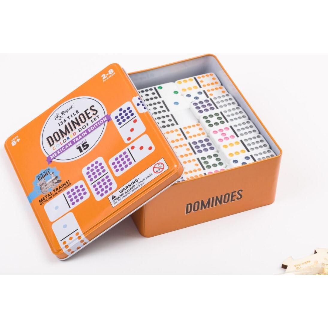 Juego de Dominó Mexicano Regal Games Doble 15 136 Fichas