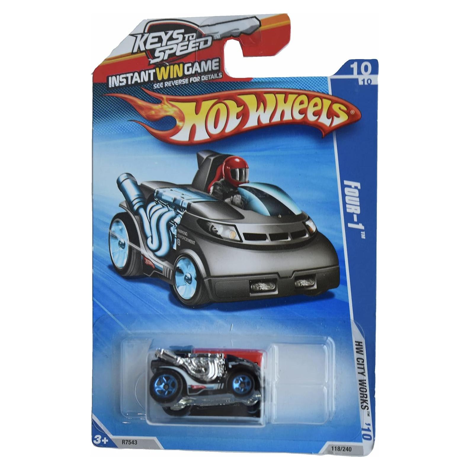 Auto Hot Wheels Cuatro 1:64 Mattel Fundido a Presión