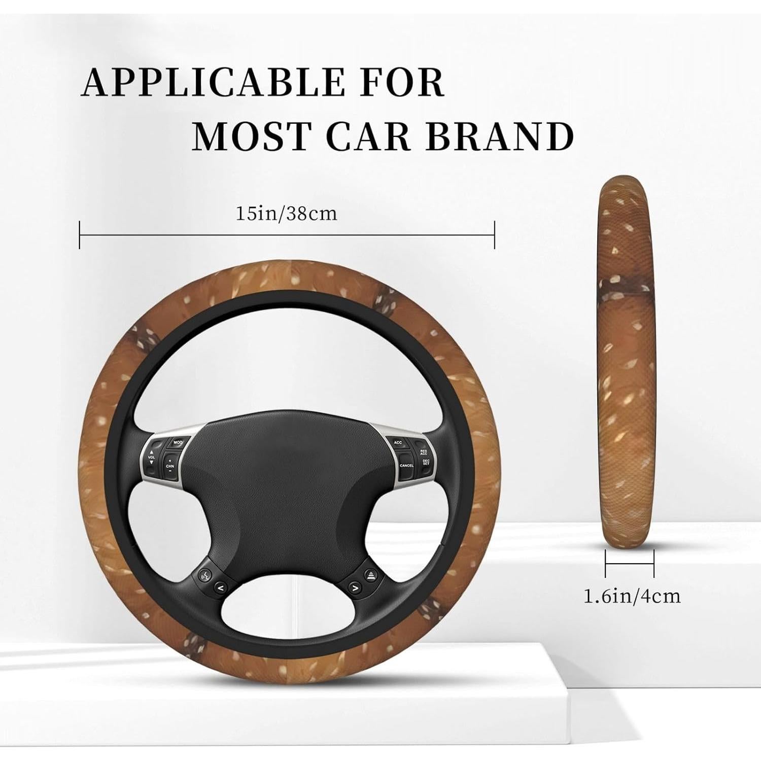 Cubierta de Volante YXYKEI 37-38 cm Patrón de Pelo de Animal