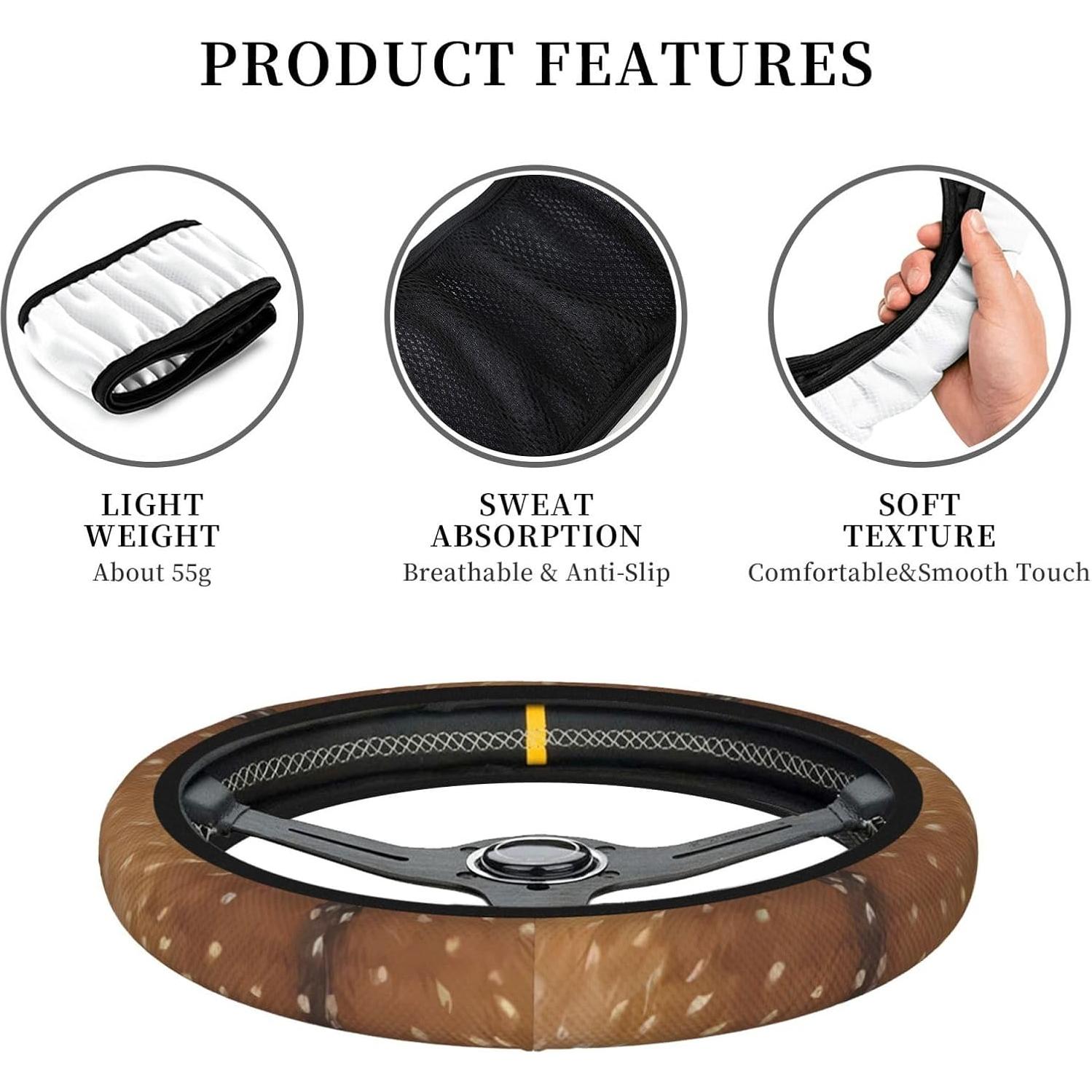 Cubierta de Volante YXYKEI 37-38 cm Patrón de Pelo de Animal