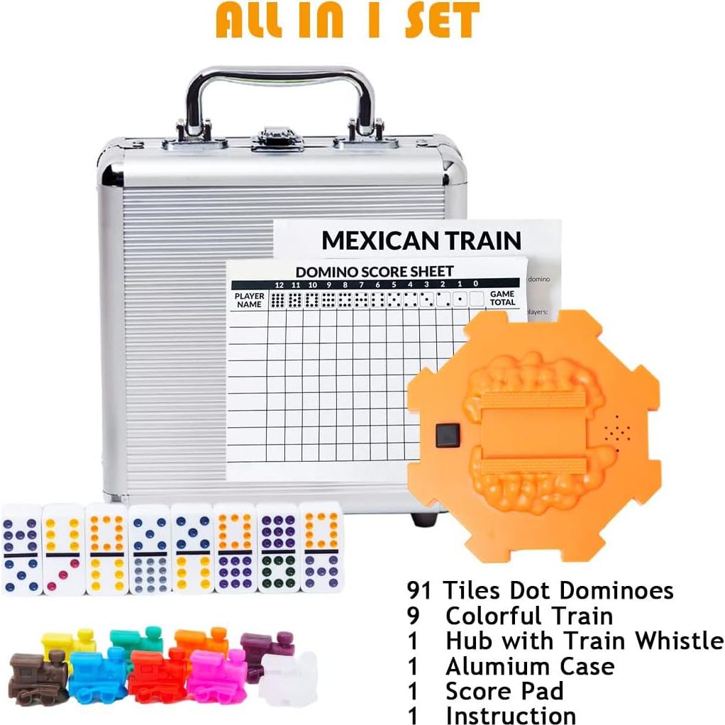 Juego de Dominó Mexicano Yinlo Doble 12 con Hub y Sonido
