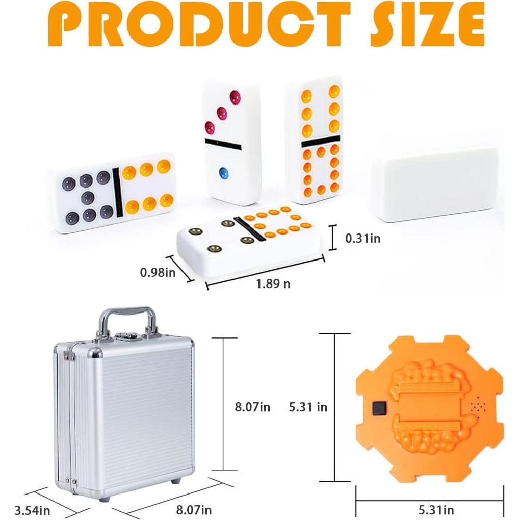 Juego de Dominó Mexicano Yinlo Doble 12 con Hub y Sonido