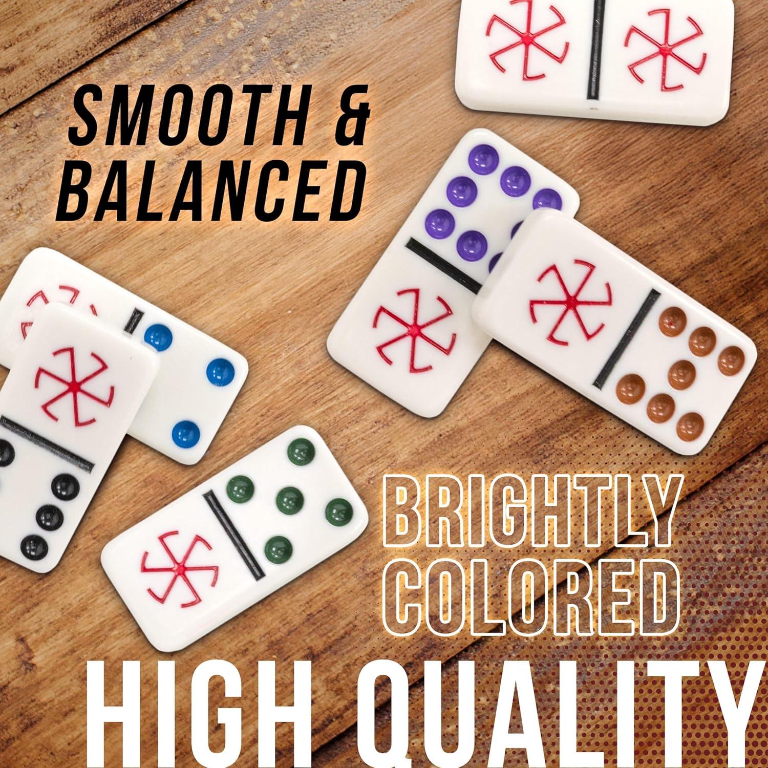 Juego de Dominó Spinner Front Porch Classics en Estuche Madera