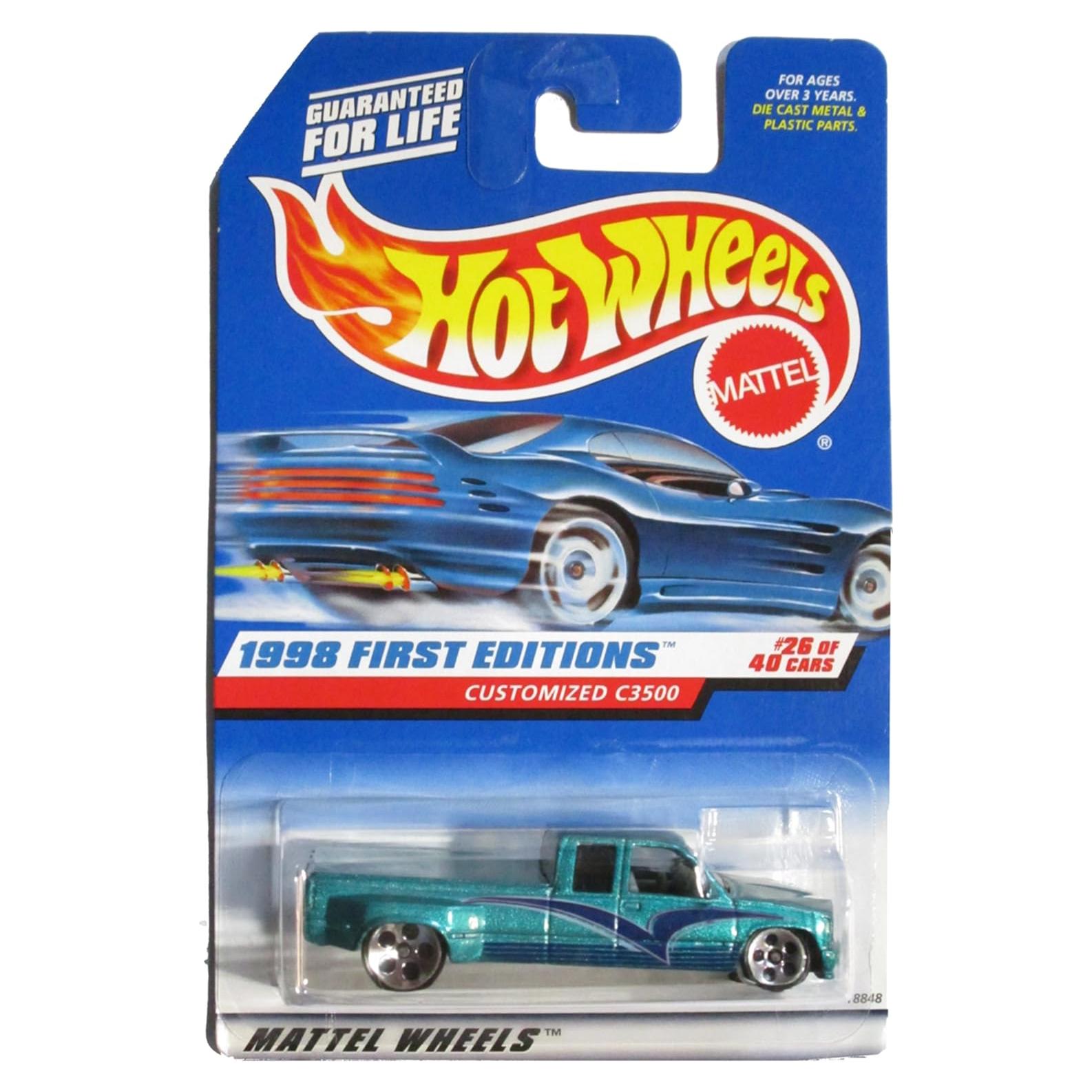Hot Wheels C3500 Personalizado Chevy Verde 1998 Edición Limitada