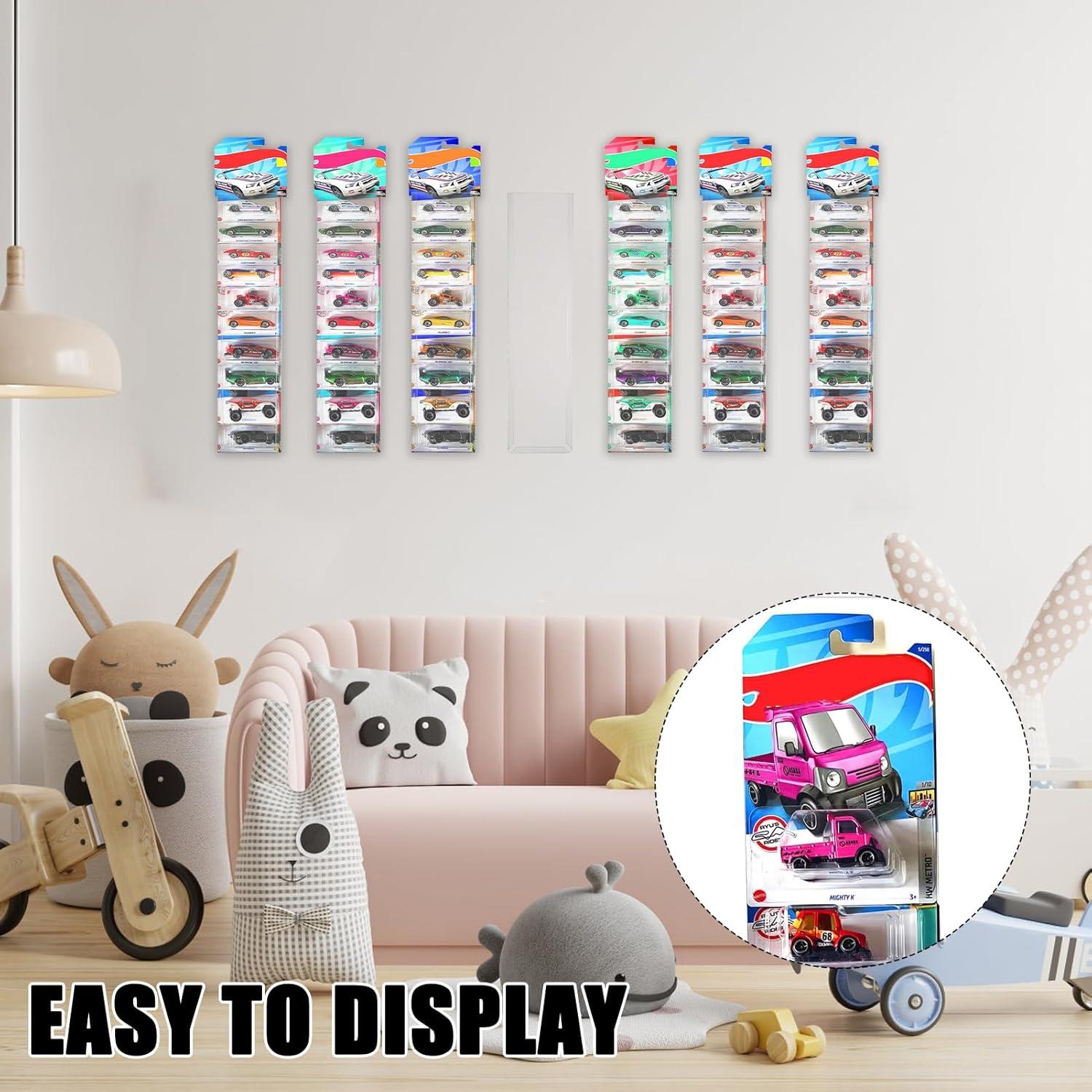 Estuche Transparente para Modelos de Coches Hlimior - 12 Piezas