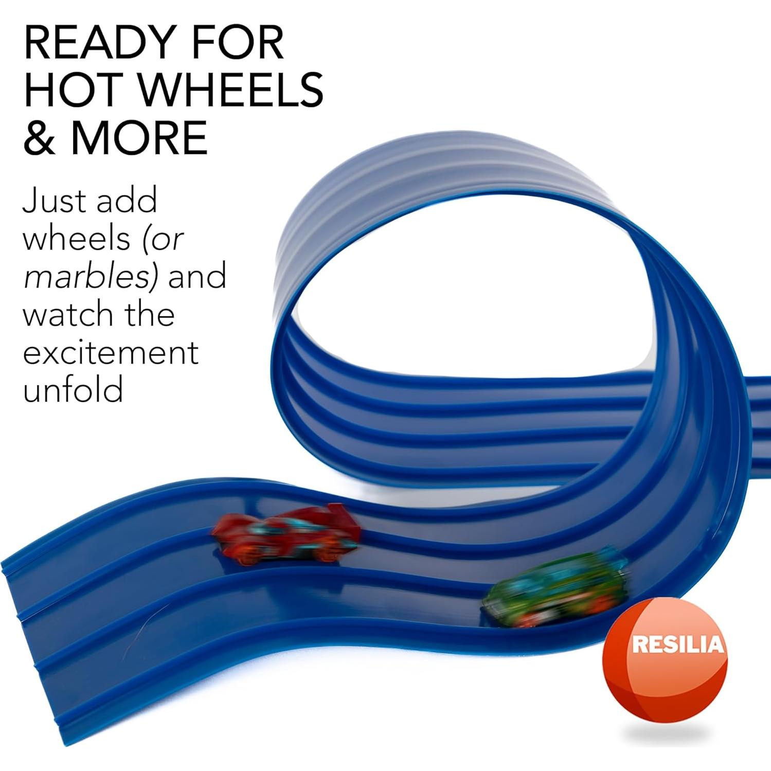 Pista de Carreras Resilia 6m 3 Carriles para Hot Wheels