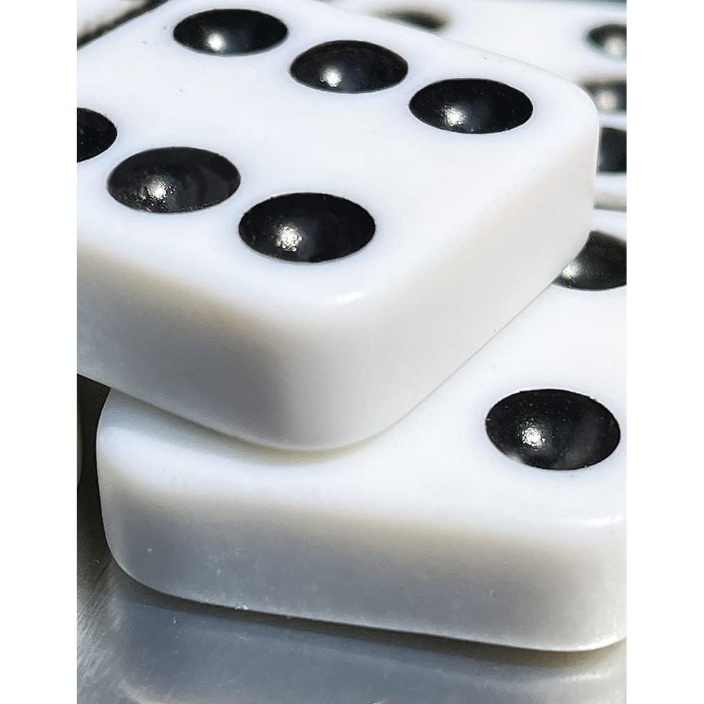 ACE Double Six Dominoes in Tin Case , White