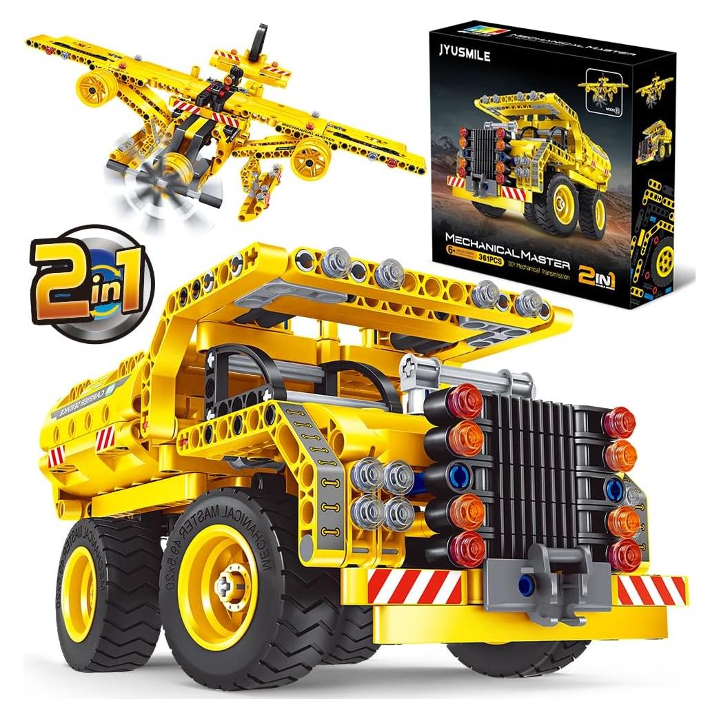 Juguete de Construcción STEM Jyusmile 361 Piezas 2-en-1