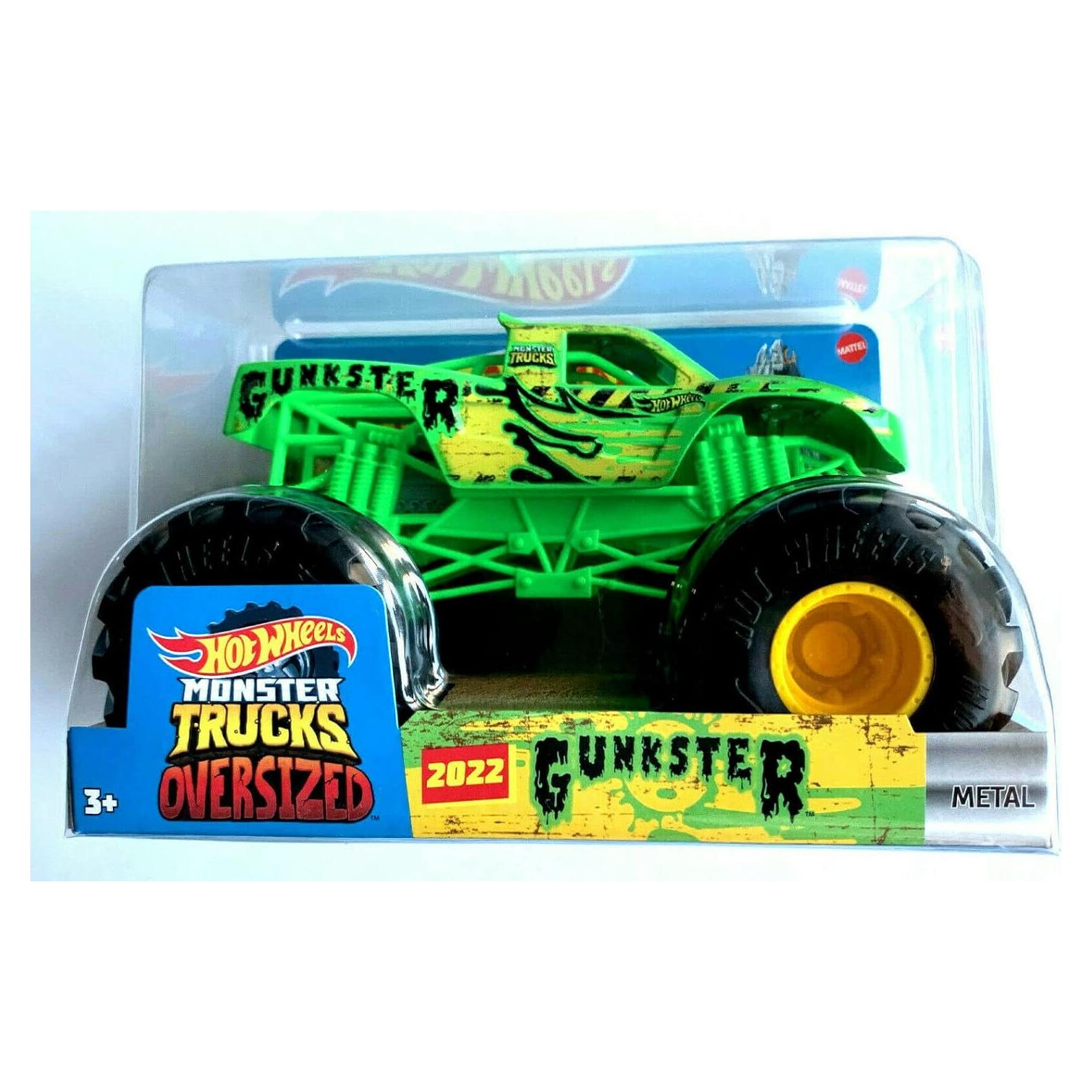 Camión de Juguete Hot Wheels Monster Trucks Gunkster 1:24