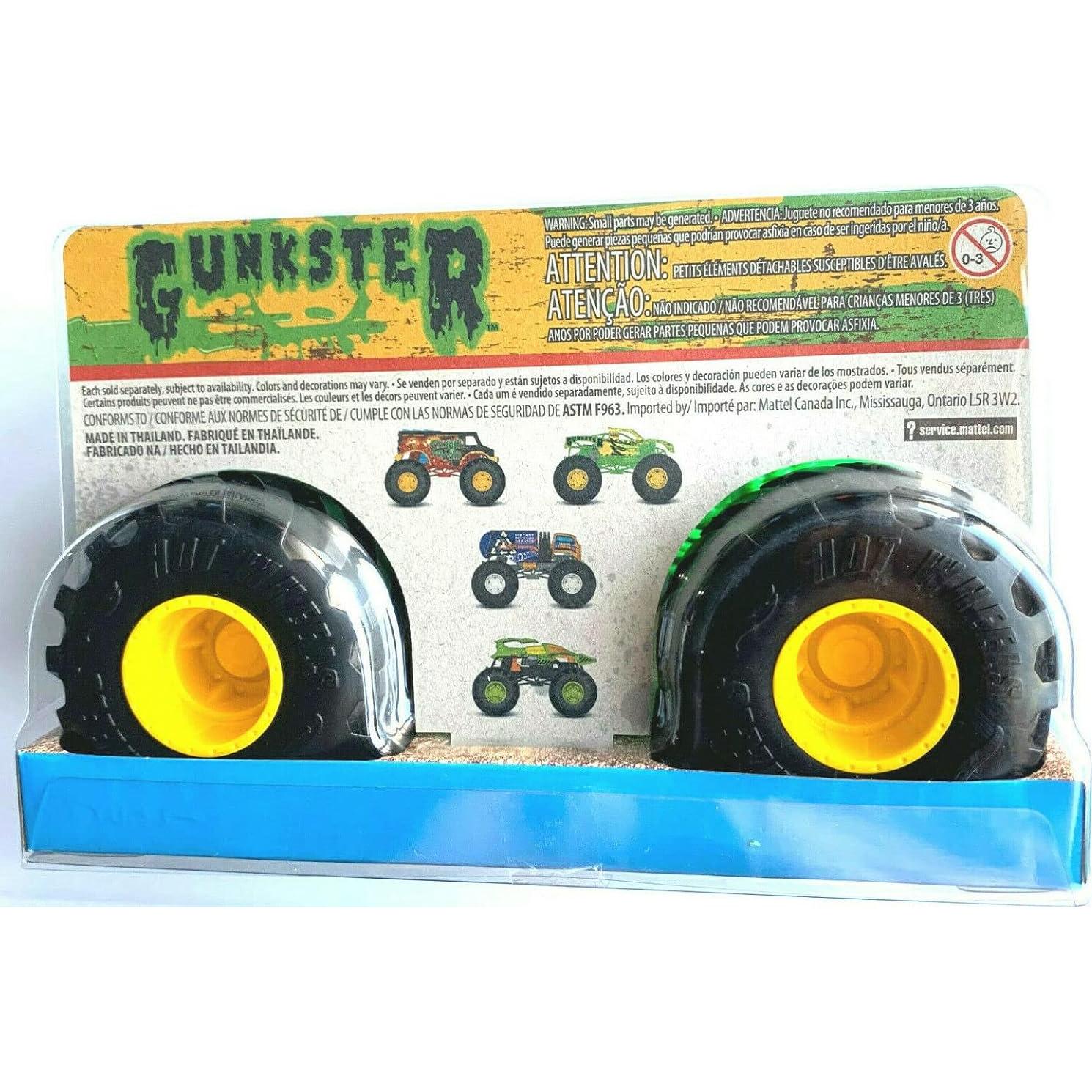 Camión de Juguete Hot Wheels Monster Trucks Gunkster 1:24