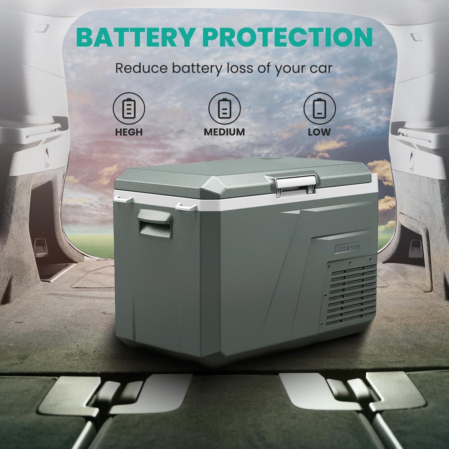 Refrigerador Portátil Alpicool QX20 26QT 12V Doble Zona -20°C