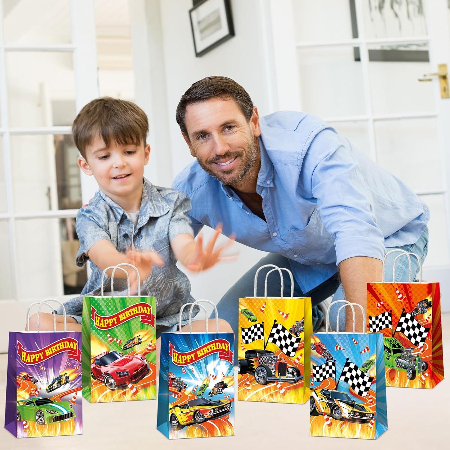 12 Bolsas de Favor de Fiesta de Coche Caliente - Saludo de Fiesta