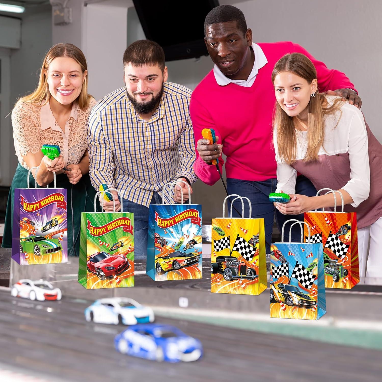 12 Bolsas de Favor de Fiesta de Coche Caliente - Saludo de Fiesta