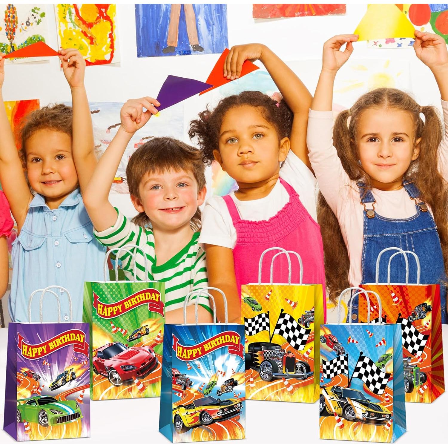 12 Bolsas de Favor de Fiesta de Coche Caliente - Saludo de Fiesta