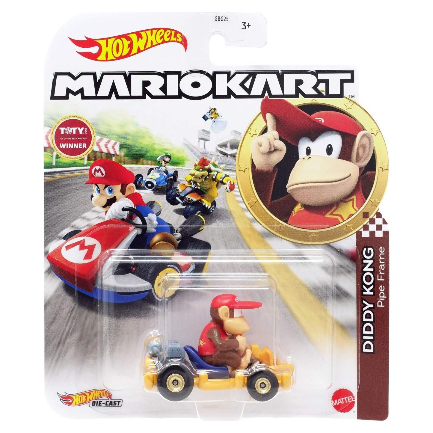 Auto de Juguete Hot Wheels Mario Kart Diddy Kong 1:64